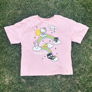 Hello Kitty & Friends Sanrio Chococat Cinnamoroll Melody Keroppi Badtz Crop Top